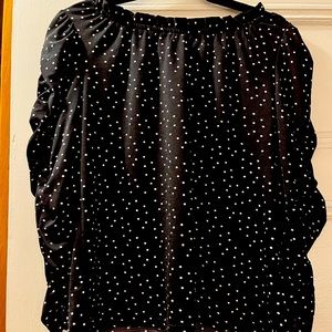 Max Studio puff shoulder blouse